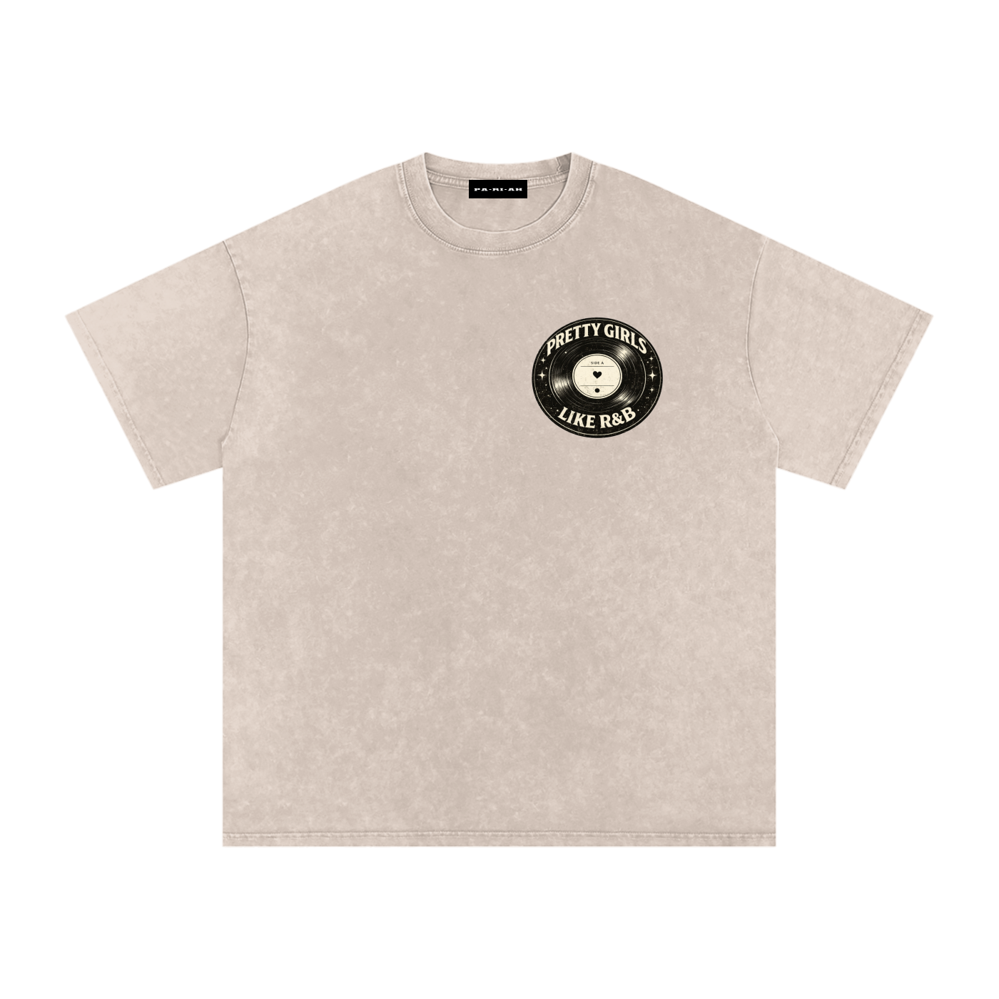 Pretty Girls like R&B Snow Washed Oversized Cotton T-Shirt