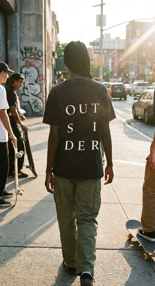 Outsider Core Snow Washed Oversized T-Shirt